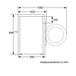 Siemens 西門子 WU12P269HK 9公斤 1200轉 前置式洗衣機